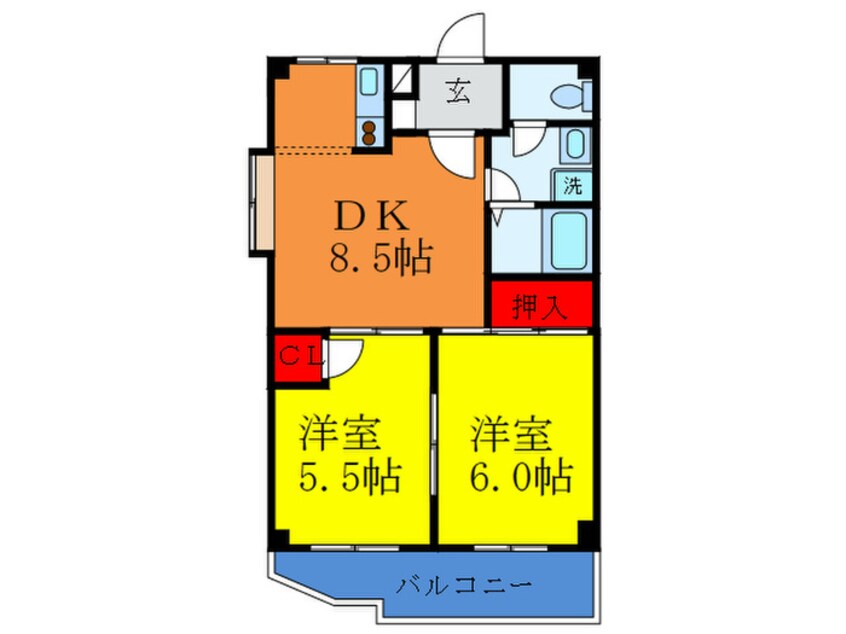 間取図 メゾン　ラメール