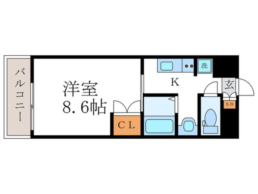 間取図 ラグゼナ梅小路京都西