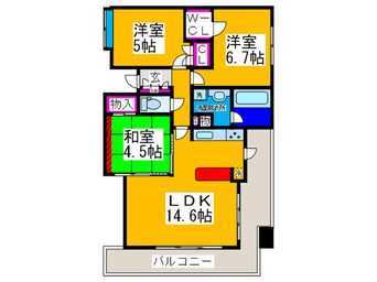 間取図 ﾗｲｵﾝｽﾞﾏﾝｼｮﾝなかもず駅前(901)