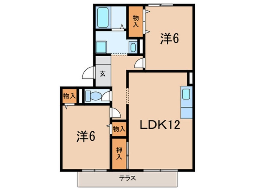 間取図 ルミエ－ル雅