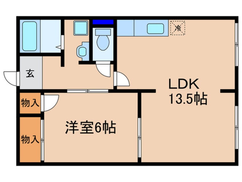 間取図 フレグランス西渋川
