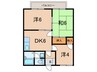 ハイツエヴァグリーン 3DKの間取り