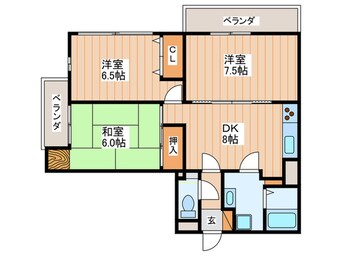 間取図 ヒルズシティ寝屋川