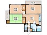 ヒルズシティ寝屋川 3DKの間取り