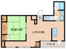 HugE2 1LDKの間取り