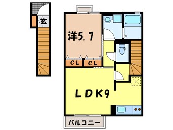 間取図 ラフィ－ネ林Ⅲ