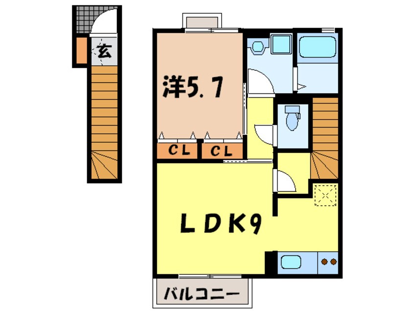 間取図 ラフィ－ネ林Ⅲ