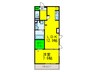 セントラルポーＡ 1LDKの間取り