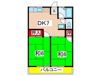 間取図 サンハイム　桜が丘