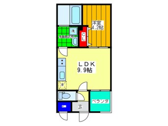 間取図 Ｍａｒｋ Ｖｉｌｌａ 放出Ⅰ
