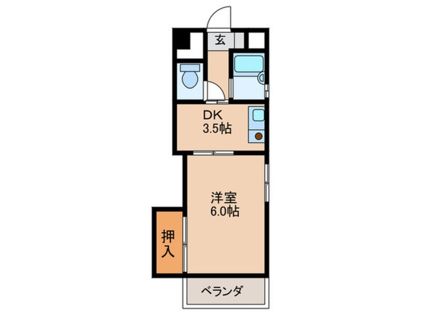 間取図 ノルデンハイム天神橋