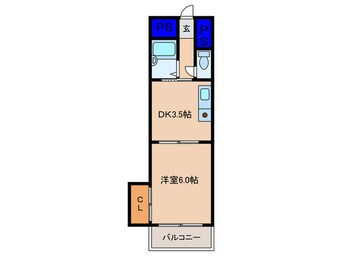間取図 ノルデンハイム天神橋
