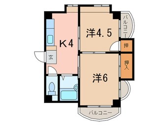 間取図 ドルフ西岡本