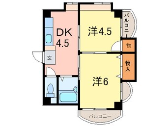 間取図 ドルフ西岡本