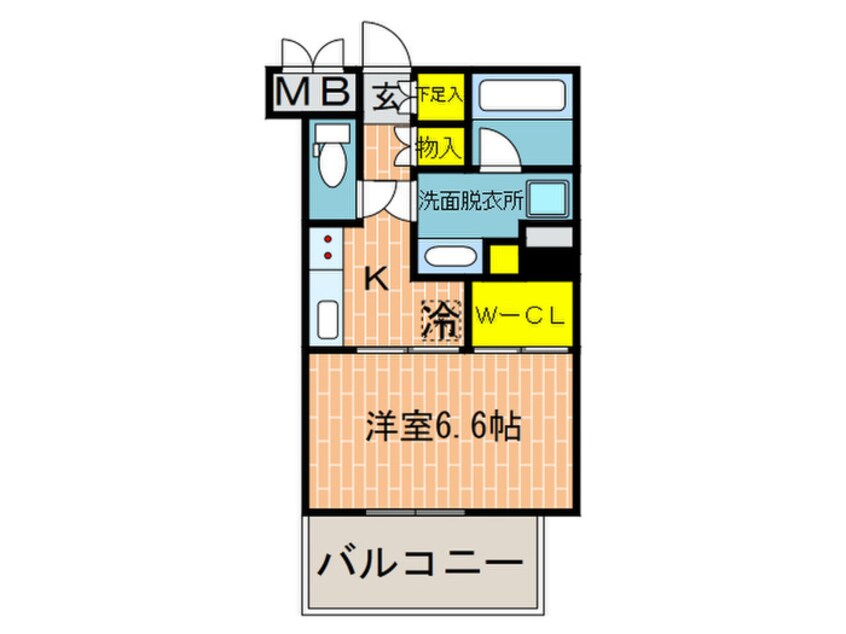 間取図 プラネソシエ神戸元町