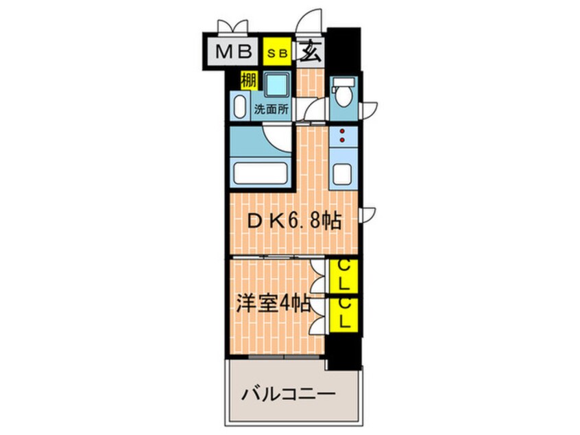 間取図 プラネソシエ神戸元町