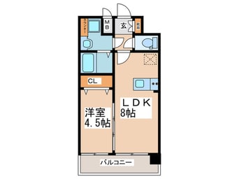 間取図 プレサンス京町堀ノース