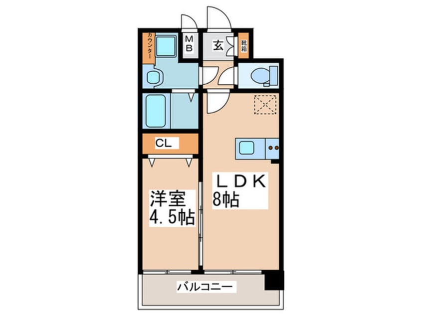 間取図 プレサンス京町堀ノース