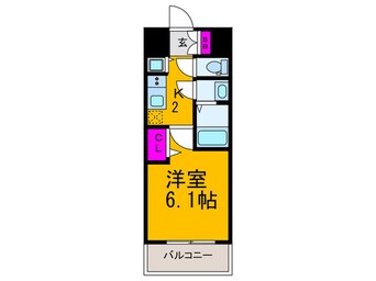 間取図 プレサンス京町堀ノース