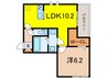 グレイスコート御影中町 1LDKの間取り