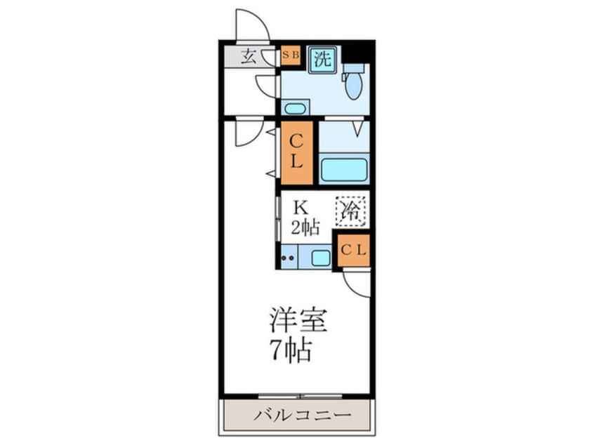 間取図 THEGARNETSUITERESIDENCE御所西