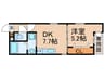 仮）万代東マンション 1DKの間取り