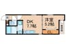 仮）万代東マンション 1DKの間取り
