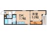 仮）万代東マンション 1DKの間取り