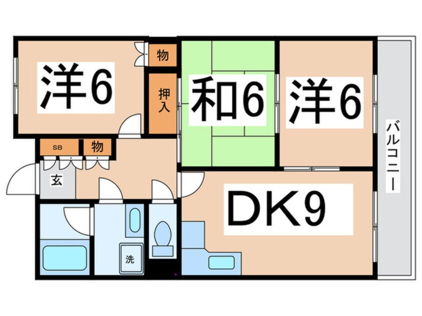 間取図 サンライズ今林