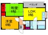 フォルト東花園 2LDKの間取り