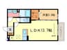 フィエスタ１号館 1LDKの間取り