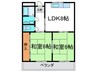 シャルム一条池 2LDKの間取り