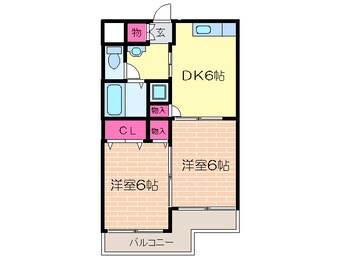 間取図 サニ－ハイツ長吉