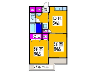 間取図 サニ－ハイツ長吉