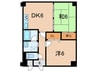 ﾗｲｵﾝｽﾞﾏﾝｼｮﾝ芦屋西蔵町(301) 2DKの間取り