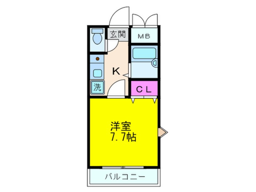 間取図 リバ－サイド大昭