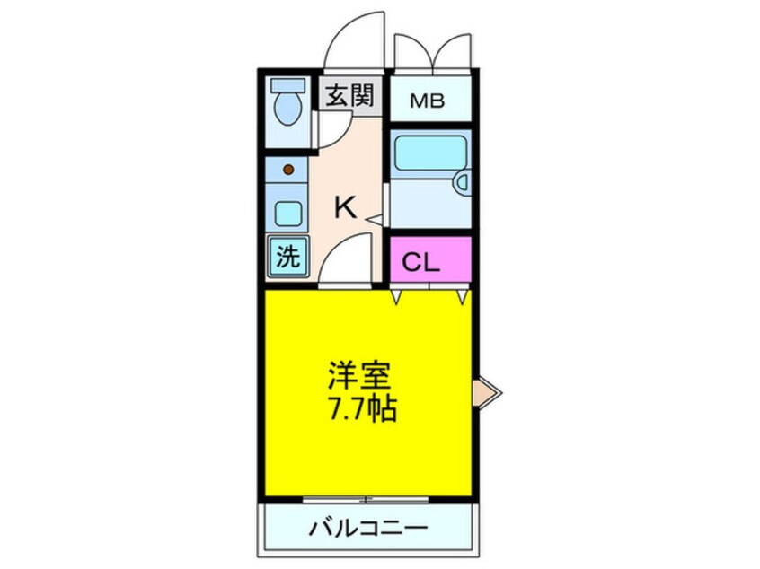 間取図 リバ－サイド大昭