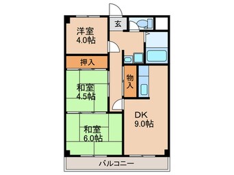 間取図 ミリカハイツ