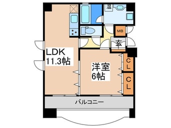 間取図 帝塚山クレバ－ビルⅡ
