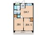 田中マンション 2DKの間取り