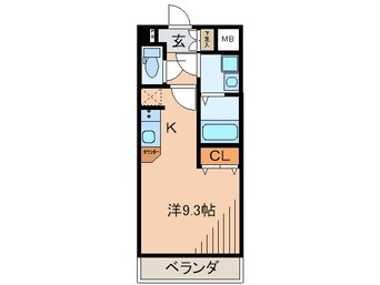 間取図 エスリ－ド西宮北口第２(103)