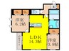 Ｄ－Ｒｅｓｉｄｅｎｃｅ千里丘 2LDKの間取り