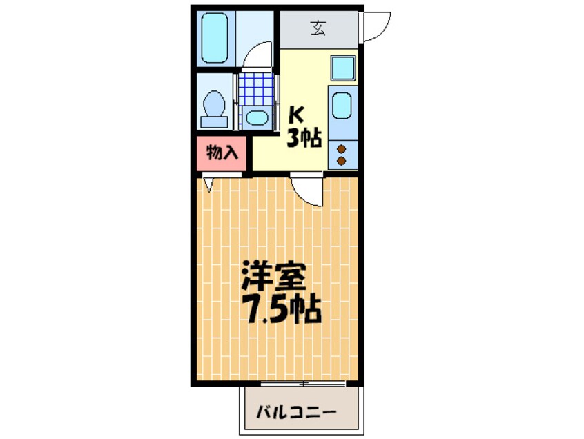 間取図 シャンブル石戸