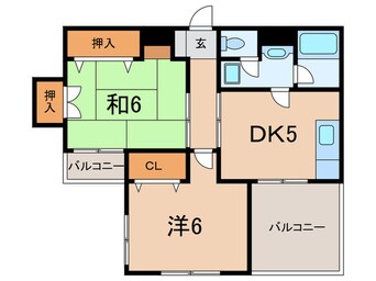 間取図 西宮グリ－ンハイツ５