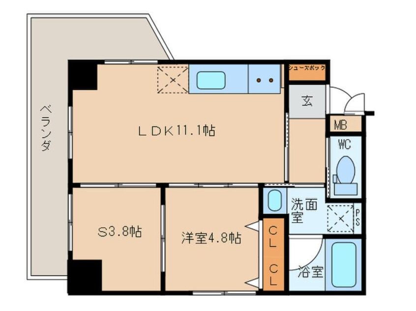 間取図 インサイトルポ山科椥辻