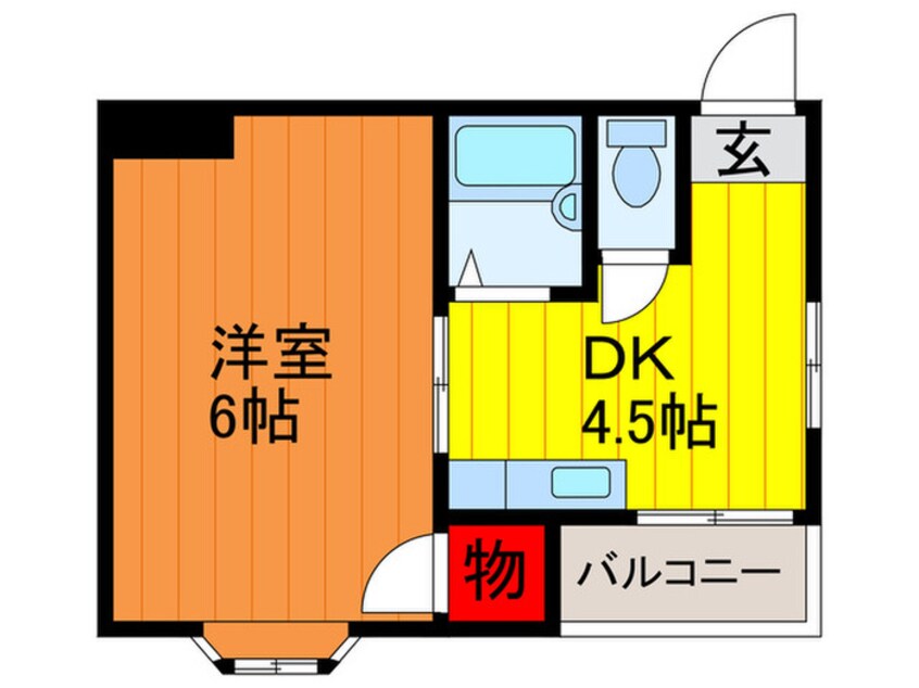 間取図 ハイ・インペリアルＢ棟