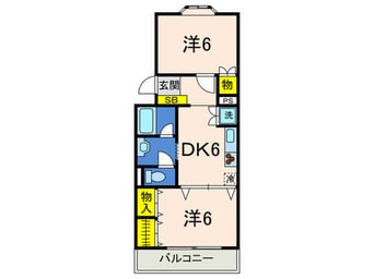 間取図 シルフィ－ド・ドゥ御崎
