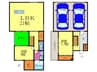 北山コートハウス 2LDKの間取り