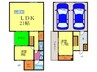 北山コートハウス 2LDKの間取り