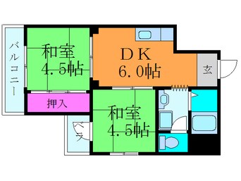 間取図 アロ－ハイツ